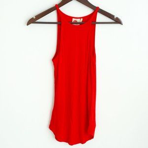 NWOT Anthropologie Red Halter Tank XS